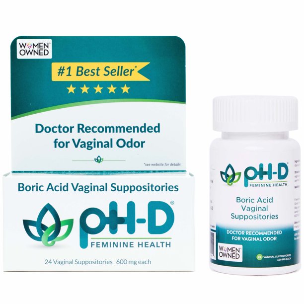 PHD FEMININE HEALTH: Suppository Vaginal, 24 ea