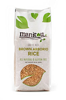 MANITOU: Rice Arborio Brown, 18 oz