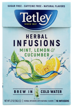 TETLEY: Tea Mint Lemon Cucumber, 16 ea