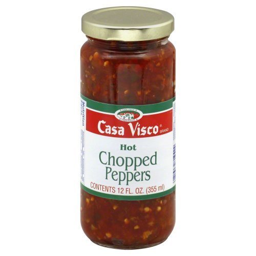 CASA VISCO: Hot Chopped Peppers, 12 oz