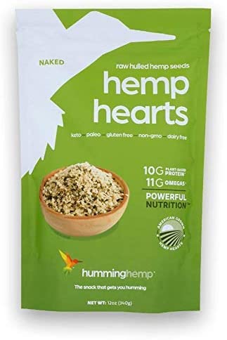 HUMMING HEMP: Seeds Hemp Hearts, 12 oz