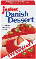 JUNKET: Mix Danish Strawberry, 4.75 oz