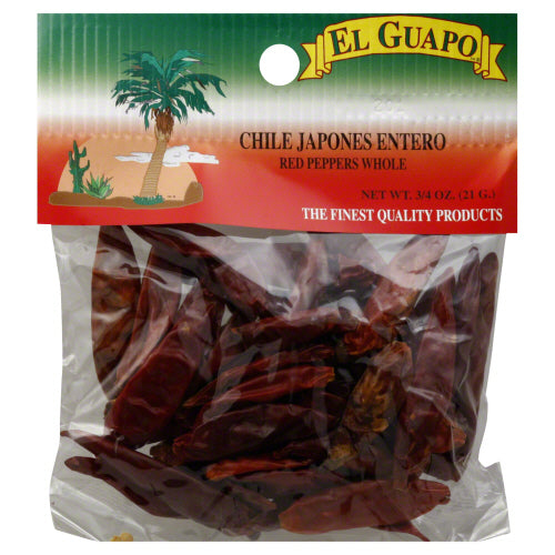 EL GUAPO: Pepper Japanese Red Whole, 0.75 oz