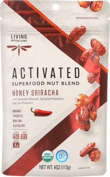 LIVING INTENTIONS: Nut Blend Honey Sriracha, 4 oz