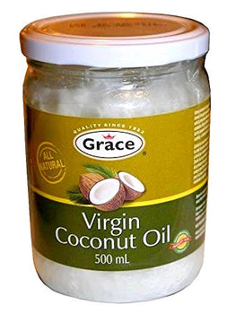 GRACE CARIBBEAN: Organic Extra Virgin Coconut Oil, 500 ml