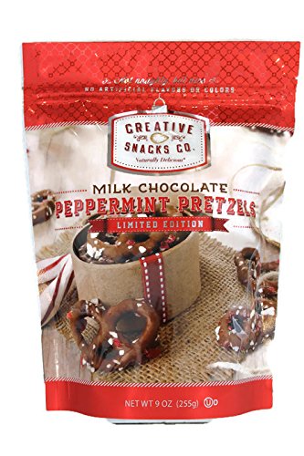 CREATIVE SNACKS: Cup Dark Chocolate Peppermint Pretzel, 10 oz