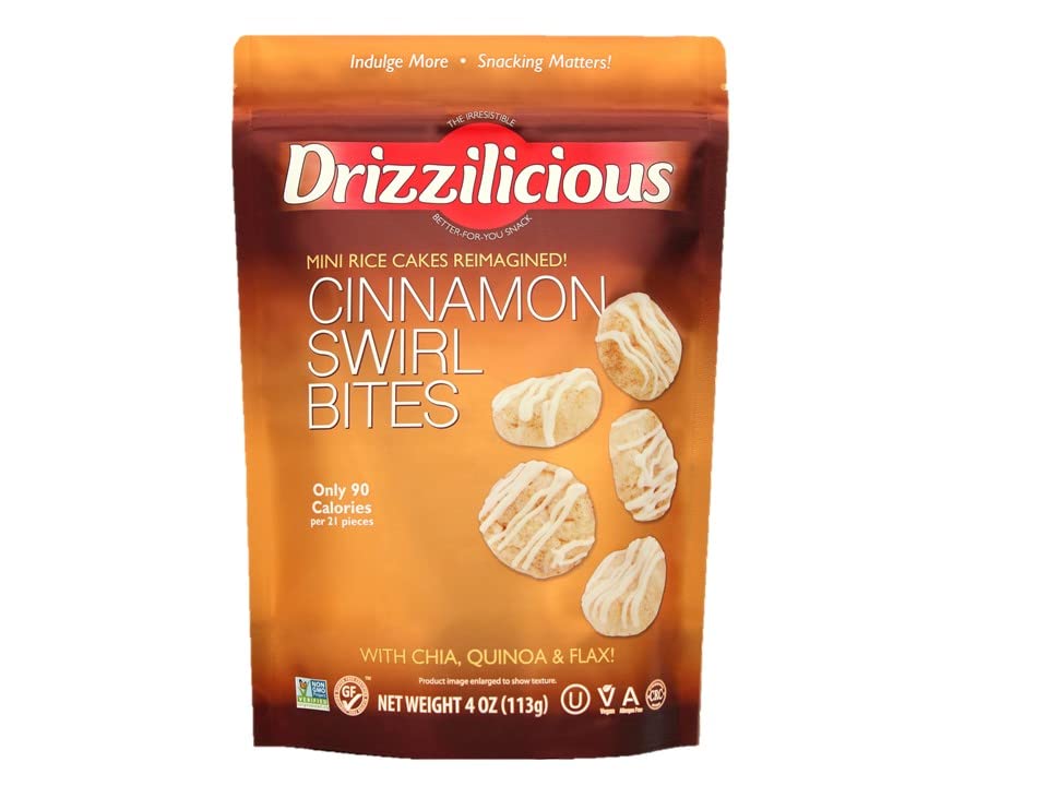 DRIZZILICIOUS: Rice Crisp Mini Cnmn Swr, 4 oz