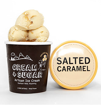 CREAM AND SUGAR: Ice Cream Salted Caramel, 16 oz