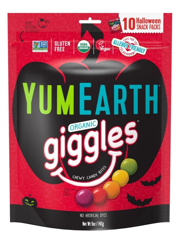 YUMEARTH: Candy Hlwn Giggle Og 18Pc, 5 oz