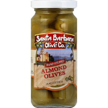 SANTA BARBARA: Olive Stfd Almond Jar, 5 oz