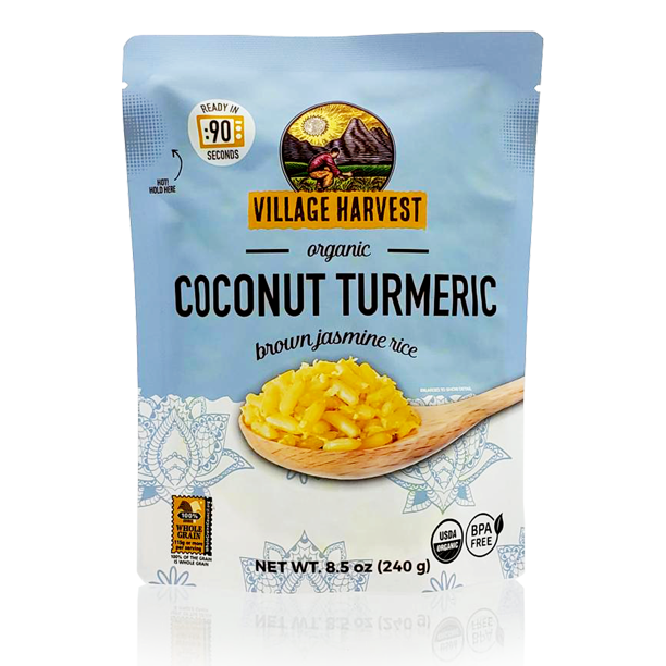 VILLAGE HARVEST: Tumeric Coconut Rte Org, 8.5 oz