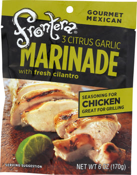 FRONTERA: 3 Citrus Garlic Marinade with Fresh Cilantro, 6 oz