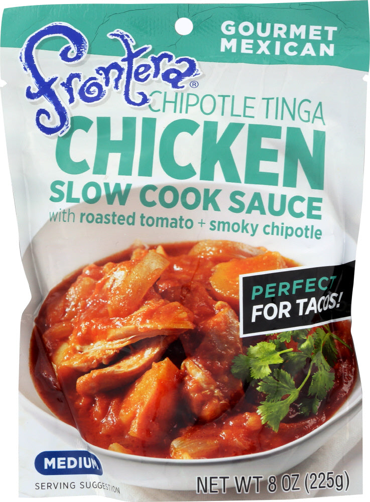 FRONTERA: Chipotle Tinga Chicken Slow Cook Sauce, 8 oz