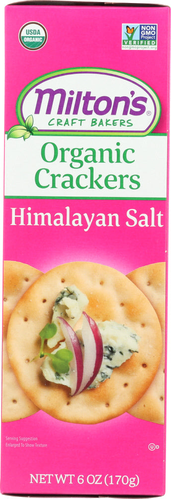 MILTONS: Organic Himalayan Salt Crackers, 6 oz