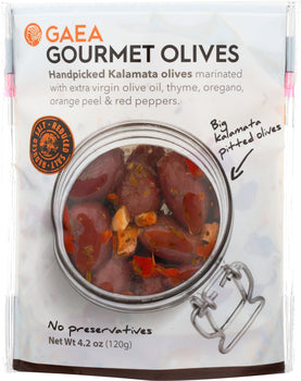 GAEA NORTH AMERICA: Olives Kalamata Gourmet, 4.2 oz