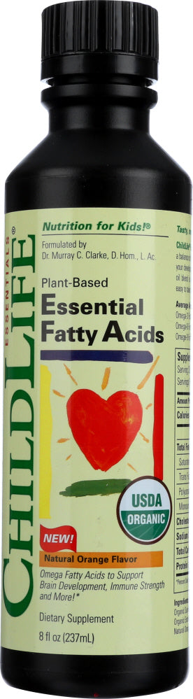 CHILD LIFE: Essential Fatty Acids Natural Orange Flavor, 8 oz