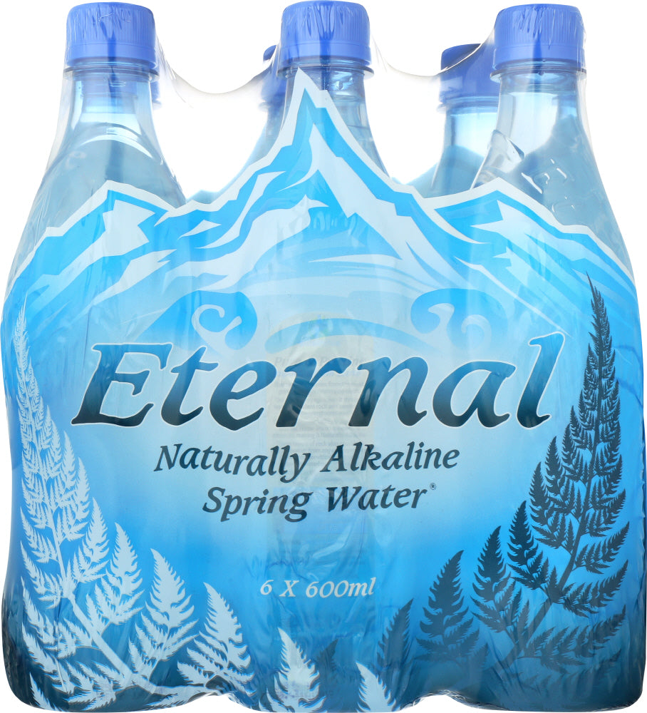 ETERNAL: Artesian Naturally Alkaline Water 6x20.2 oz Bottles, 121.7 oz