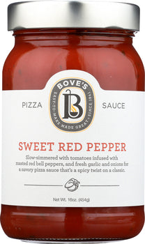 BOVES OF VERMONT: Sweet Red Pepper Pizza Sauce, 16 oz