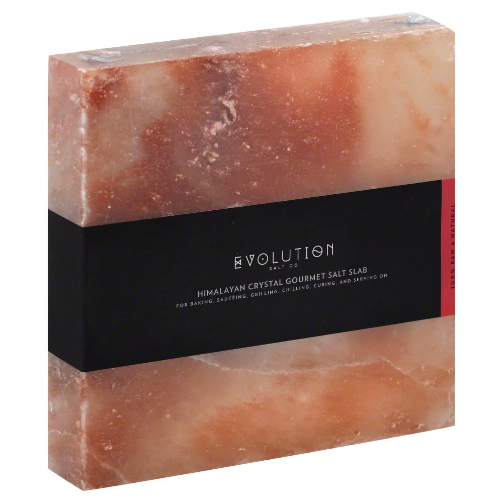 EVOLUTION SALT: Himalayan Salt Slab 8x8, 1 ea