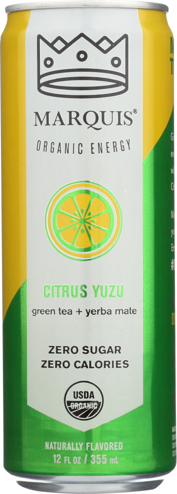 MARQUIS: Citrus Yuzu Energy Drink, 12 oz