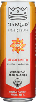 MARQUIS: Energy Drink Mango Ginger, 12 oz