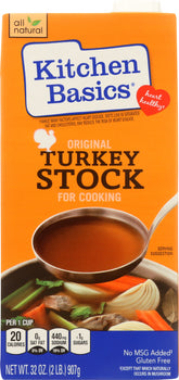 KITCHEN BASICS: Original Turkey Cooking Stock, 32 oz