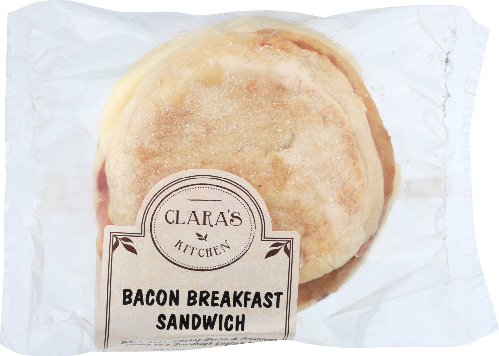 CLARAS KITCHEN: Bacon Breakfast Sandwich, 4 oz