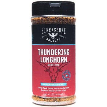 FIRE AND SMOKE: Rub Thndrng Lnghrn Beef, 16 oz