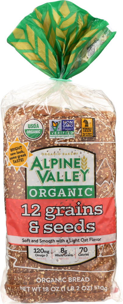 ALPINE VALLEY: 12 Grains and Seeds, 18 oz