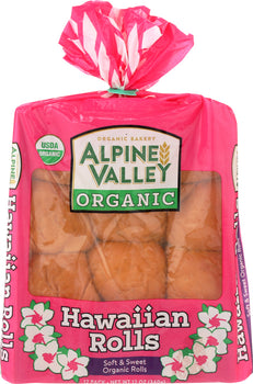 ALPINE VALLEY: Organic Hawaiian Rolls, 12 oz