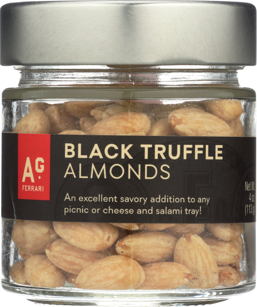 AG FERRARI: Black Truffle Almonds, 4 oz