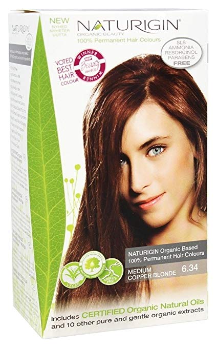 NATURIGIN: Hair Color 6.34 Medium Copper Blonde, 3.9 oz