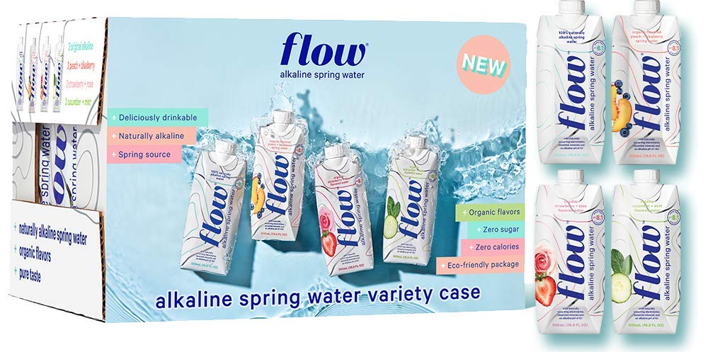 FLOW WATER: 500Ml Variety Case, 202.8 fo