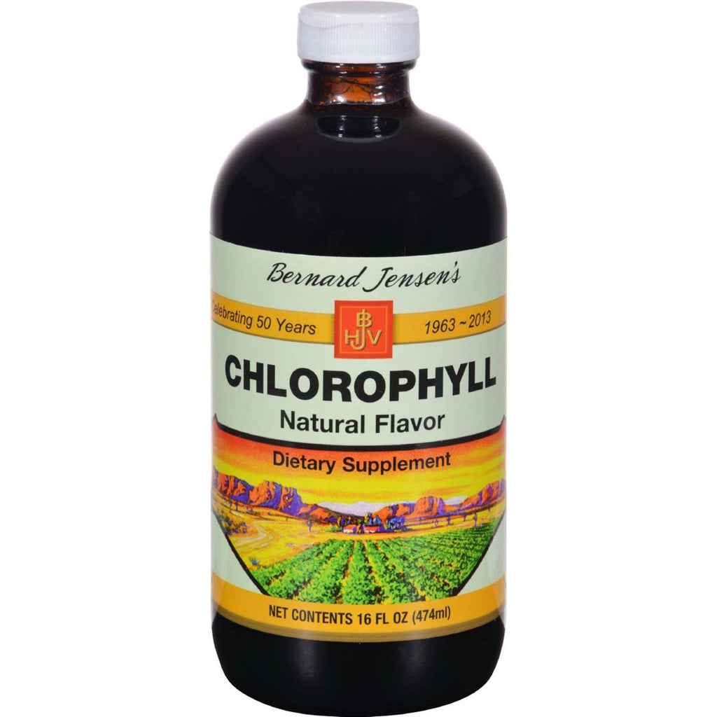 BERNARD JENSENS: Chlorophyll Natural Flavor Liquid, 16 oz