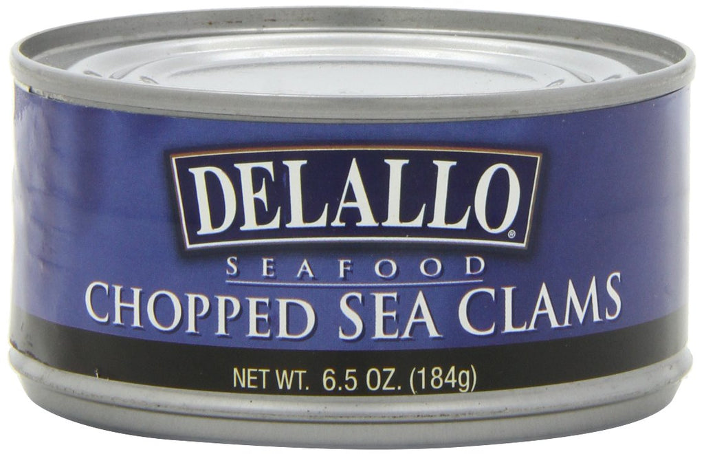 DELALLO: Chopped Sea Clams, 6.5 oz