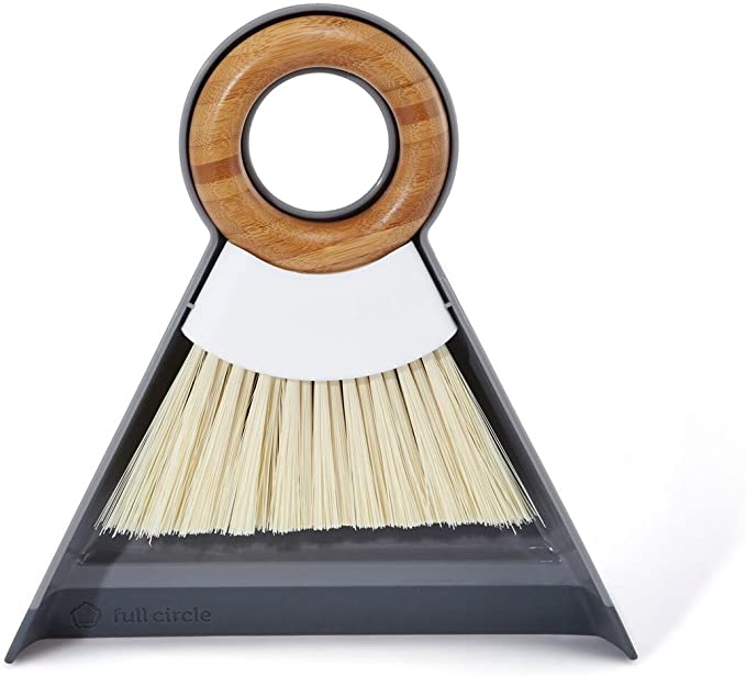 FULL CIRCLE HOME: Brush Dstpan Mini White, 1 ea