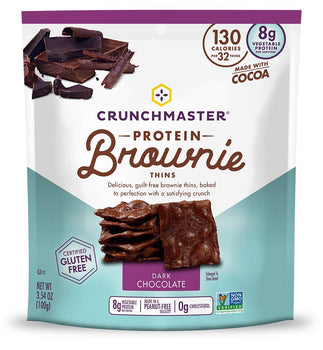 CRUNCHMASTER: Brownie Thin Dark Choc, 3.54 oz