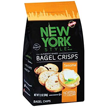 NEW YORK STYLE: Bagel Crisps Sesame, 7.2 oz