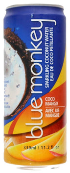 BLUE MONKEY: Sparkling Coconut Water Coco Mango, 11.2 fl oz