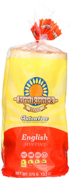 KINNIKINNICK: Gluten Free Tapioca Rice English Muffins, 13.5 oz