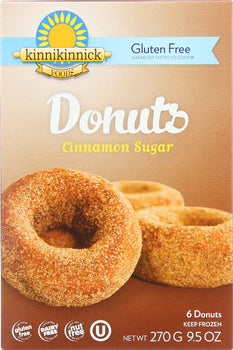 KINNIKINNICK: Gluten Free Cinnamon Sugar Donuts, 9.5 oz