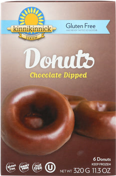 KINNIKINNICK: Chocolate Dipped Donut, 11.3 oz