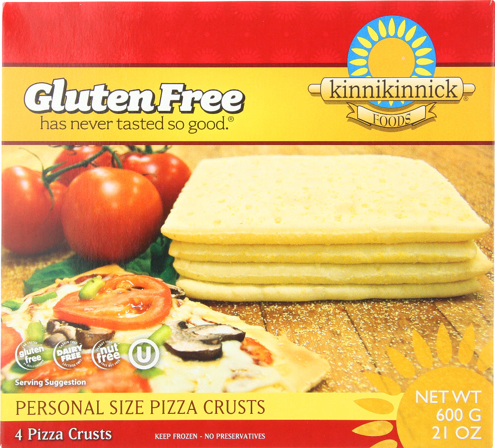 KINNIKINNICK: Gluten Free Personal Size Pizza Crust, 21 oz