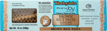 TINKYADA: Brown Rice Pasta Lasagne With Rice Bran, 10 oz