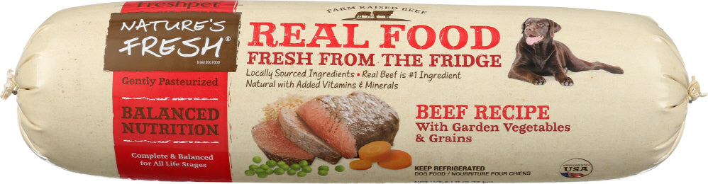 NATURE'S FRESH: Beef Recipe Dog Food, 5 lb