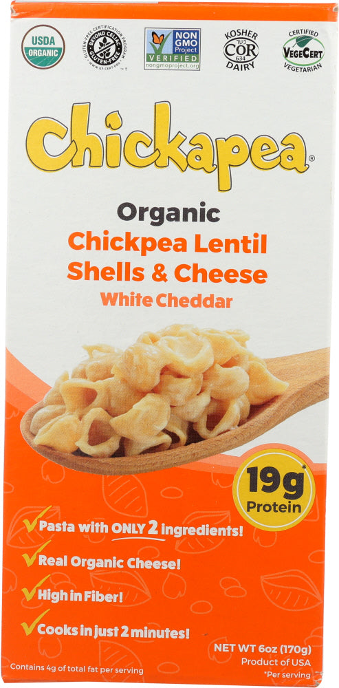 CHICKAPEA: Lentil Shells & White Cheese, 6 oz