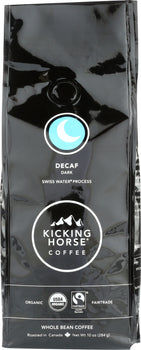 KICKING HORSE: Coffee Decaf Dark Roasted Whole Bean, 10 oz