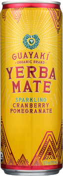 GUAYAKI: Yerba Mate Sparkling Cranberry Pomegranate, 12 fl oz