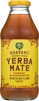 GUAYAKI: Yerba Mate Unsweetened Hibiscus Lime Terere, 16 fl oz