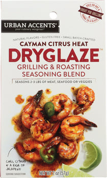 URBAN ACCENTS: Cayman Citrus Dryglaze Seasoning, 2 oz